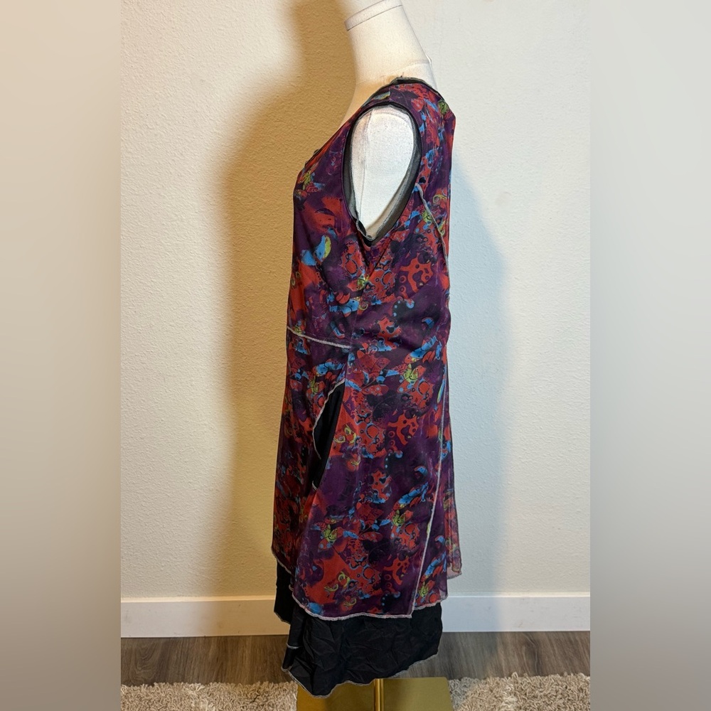 NWT Dolcezza Colorful Abstract Print Dress size Large - Picture 5 of 12